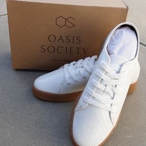 Oasis Society "Brielle" White Woven Sneakers~Womens Sz 10~new in box